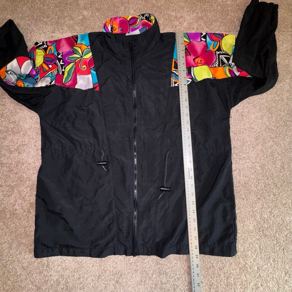 Gilda Marx Vintage 80's or 90's Black & Vibrant Multicolor Size Medium - Picture 5 of 12